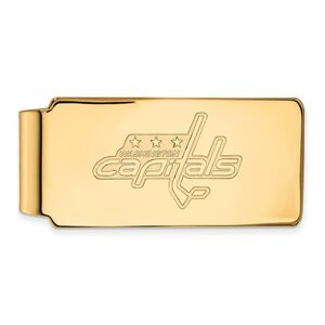 14k Yellow Gold NHL Washington Capitals Money Clip